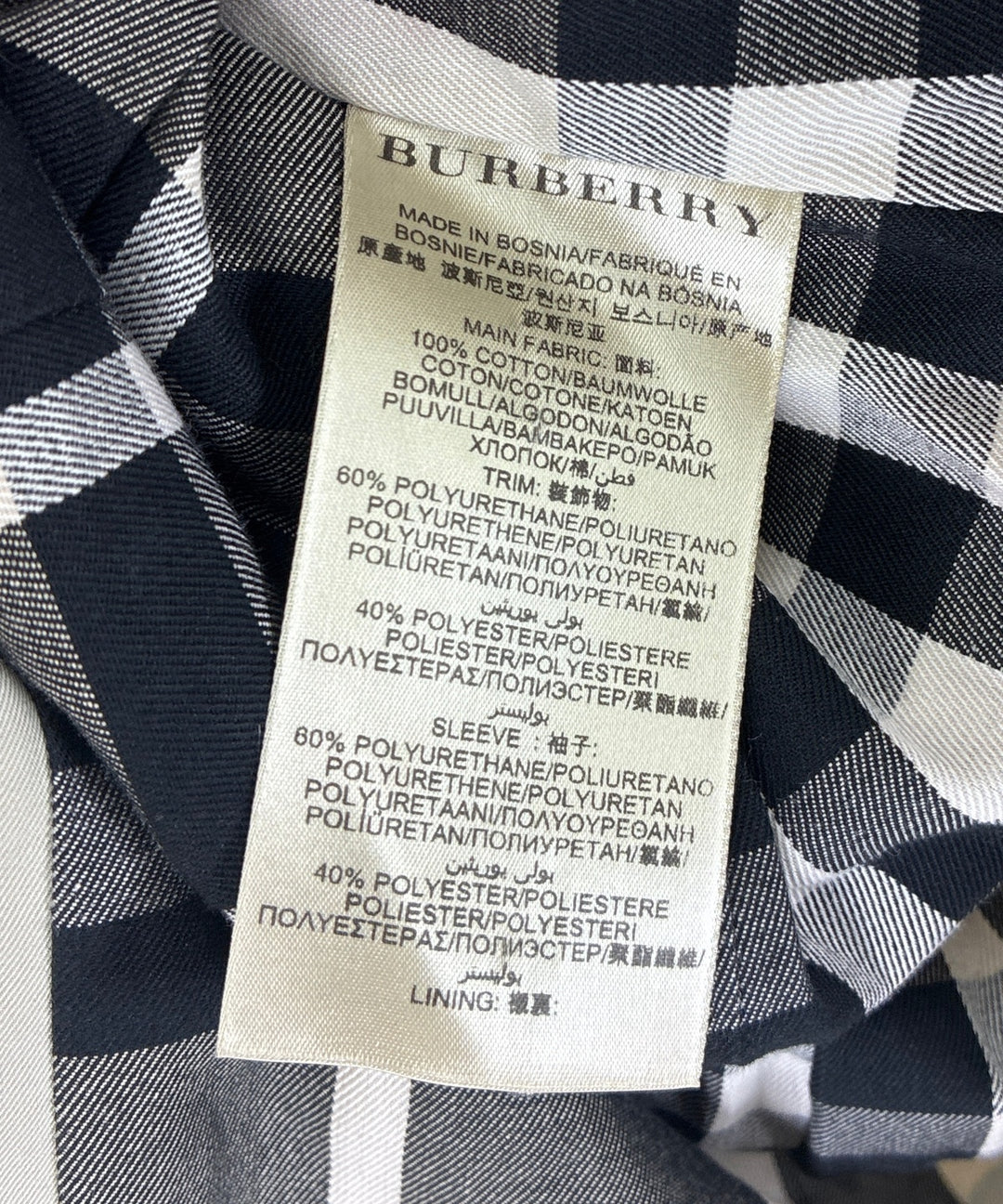 BURBERRY เสื้อกันฝน