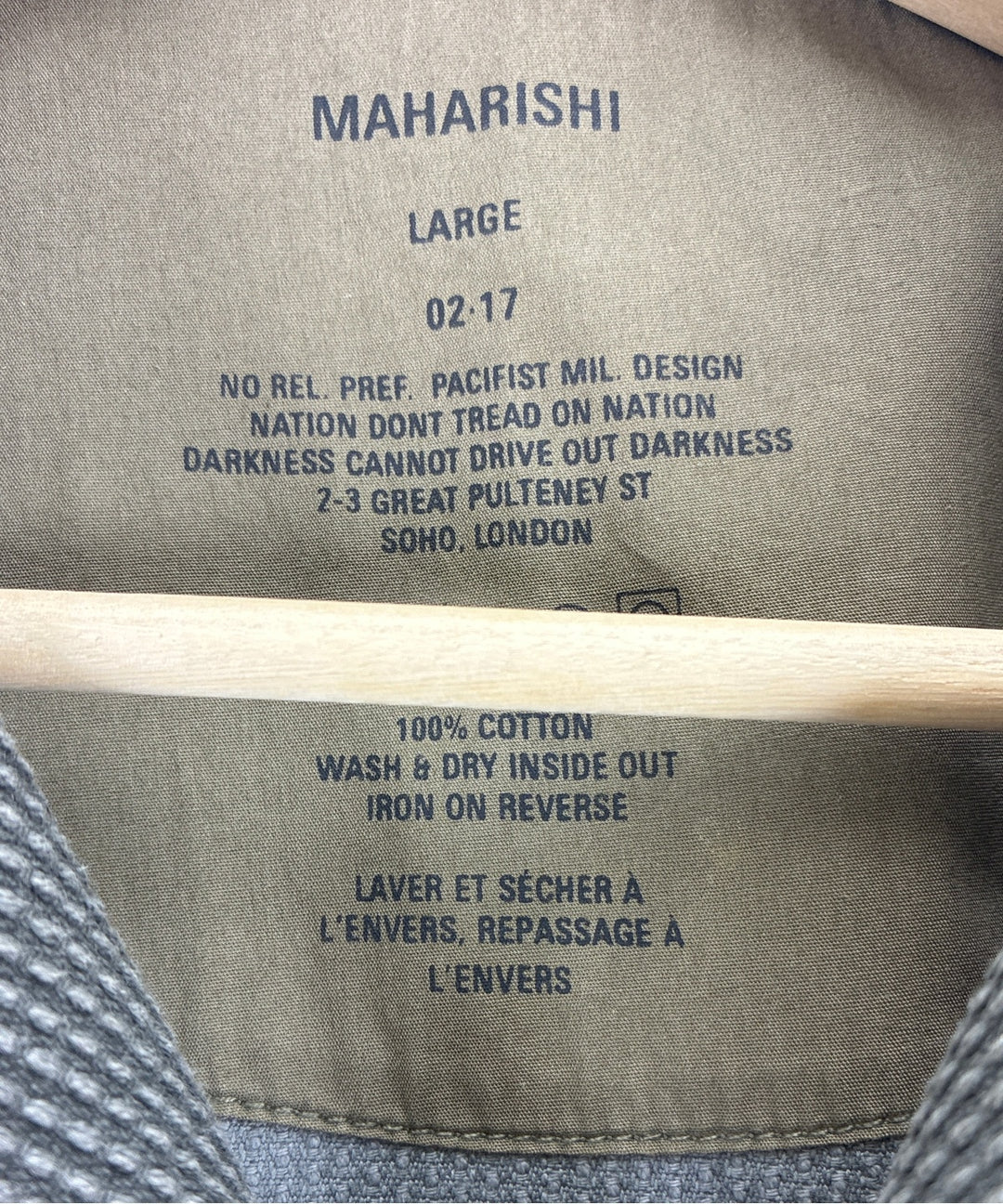 maharishi แจ็คเก็ตลำลอง