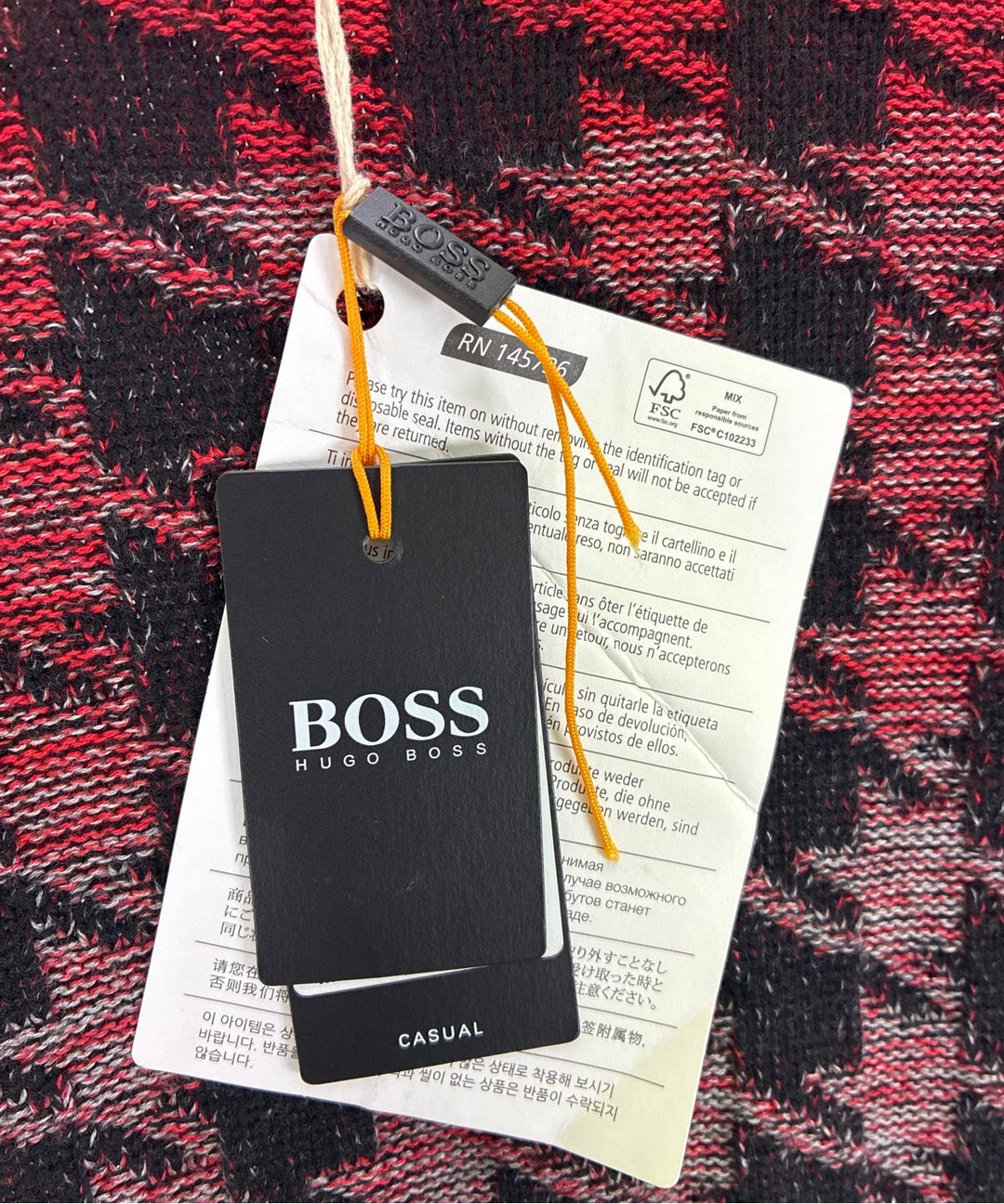 HUGO BOSS เสื้อสเวตเตอร์