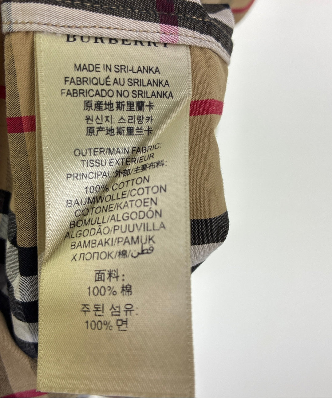 BURBERRY เสื้อเชิ้ต