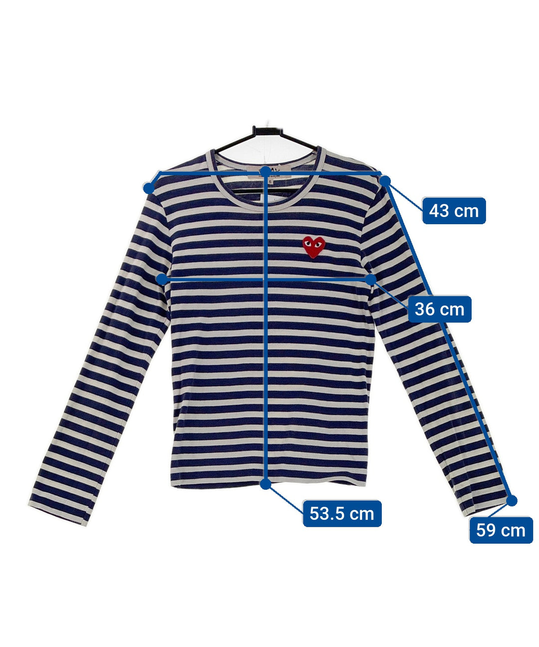 PLAY COMME des GARCONS เสื้อยืด/เสื้อท็อปส์