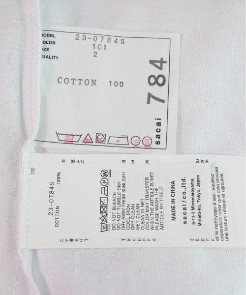 sacai เสื้อยืด/เสื้อท็อปส์