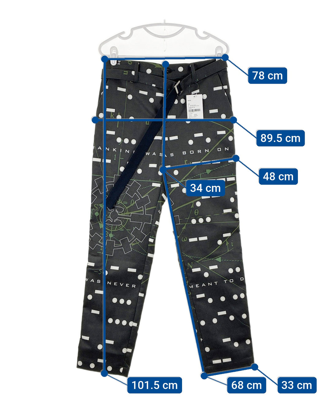 sacai กางเกงขายาว