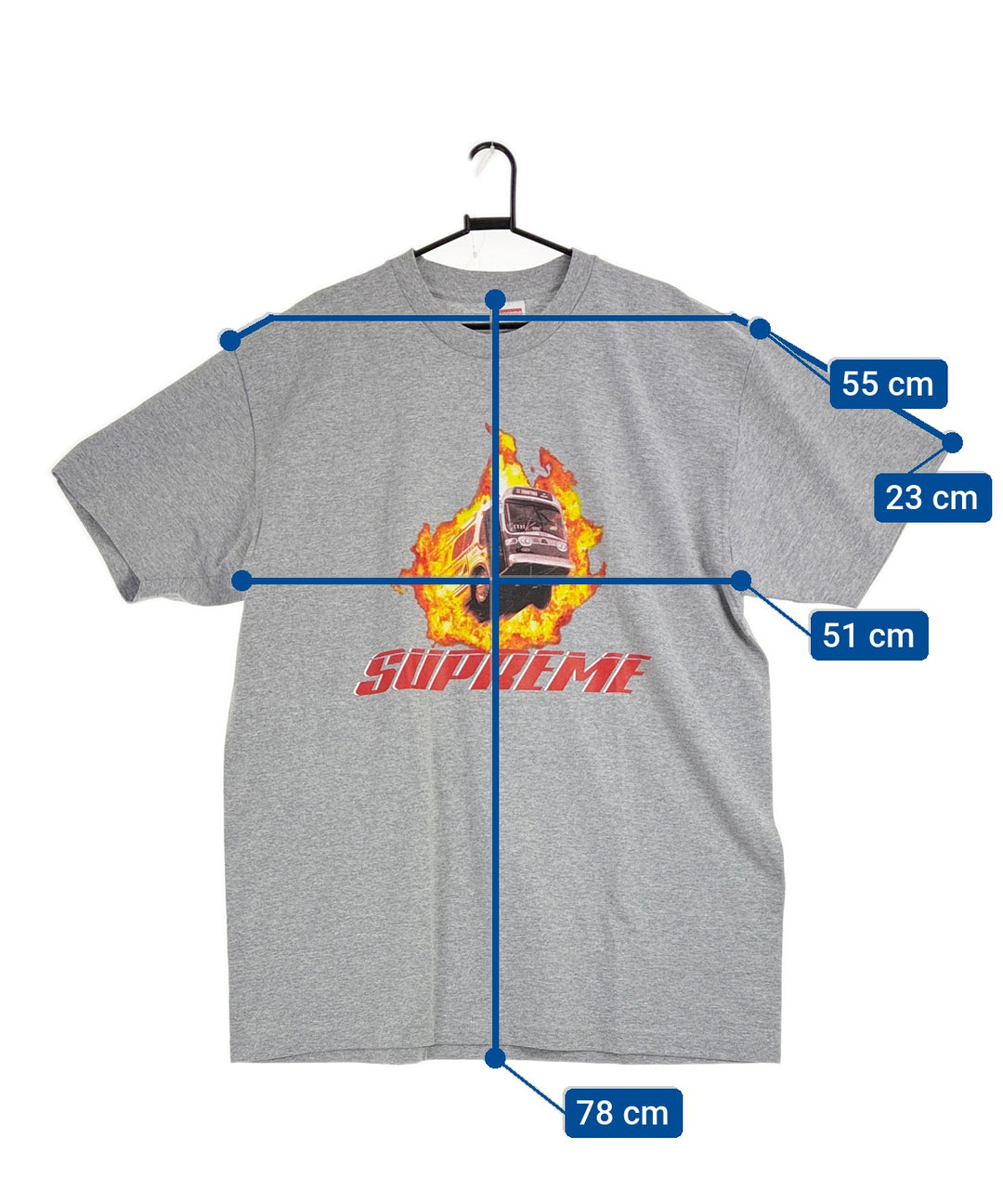 Supreme เสื้อยืด/เสื้อท็อปส์