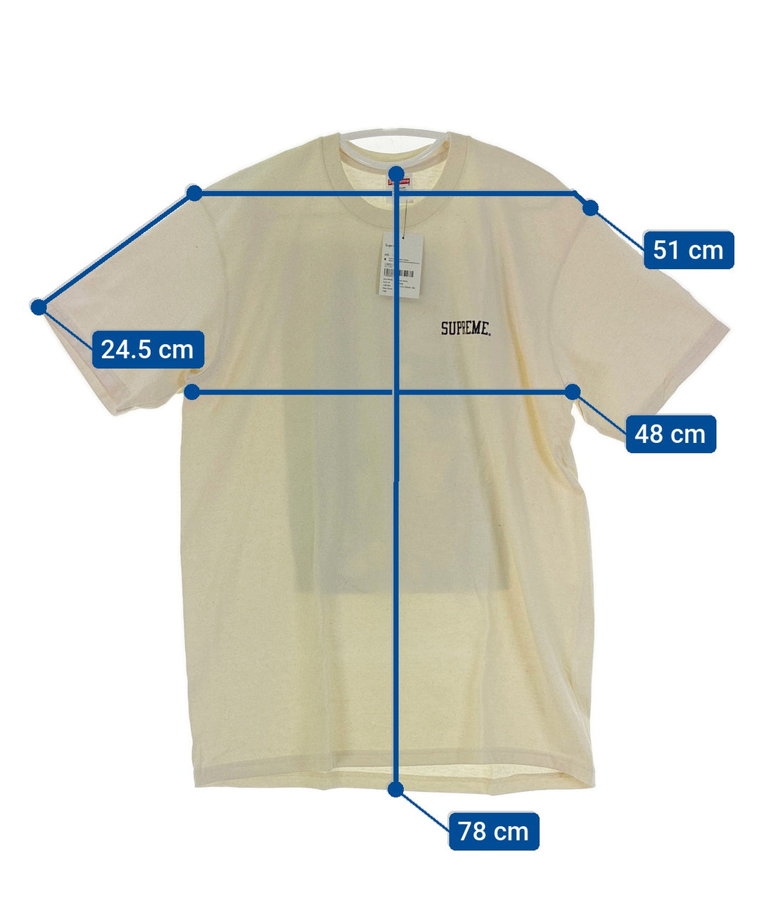 Supreme เสื้อยืด/เสื้อท็อปส์