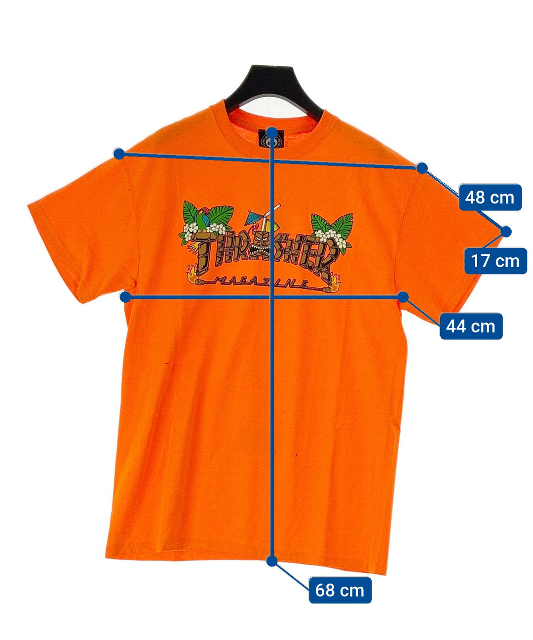 THRASHER เสื้อยืด/เสื้อท็อปส์