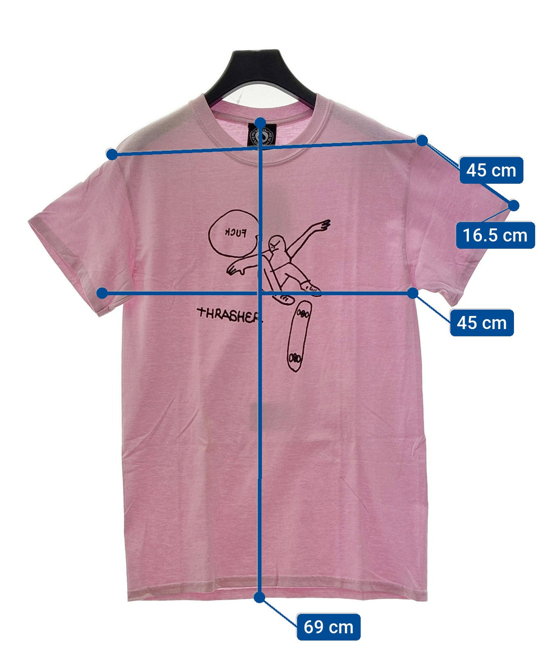 THRASHER เสื้อยืด/เสื้อท็อปส์