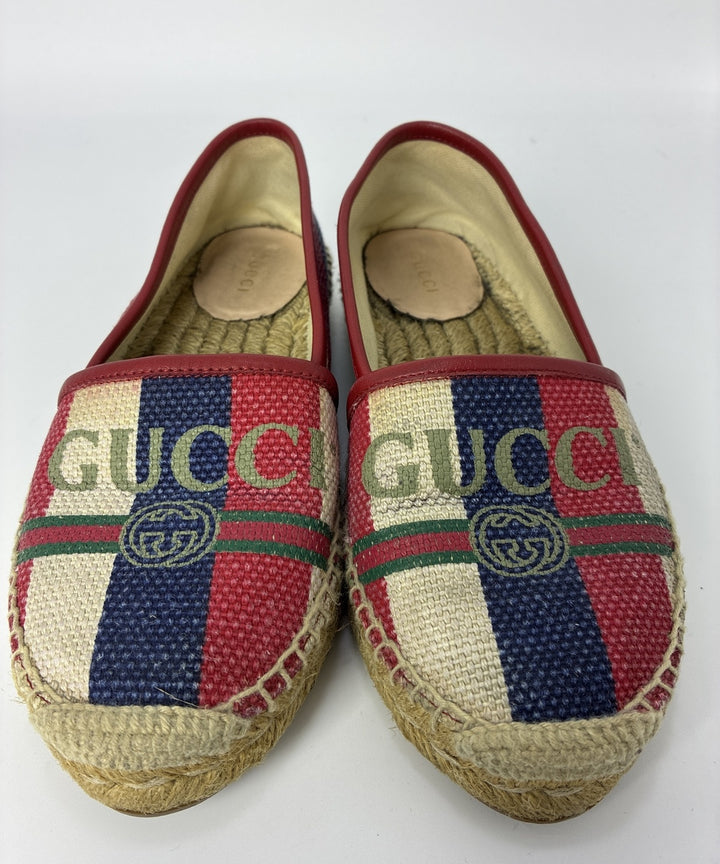 GUCCI รองเท้าพื้นเชือกสาน