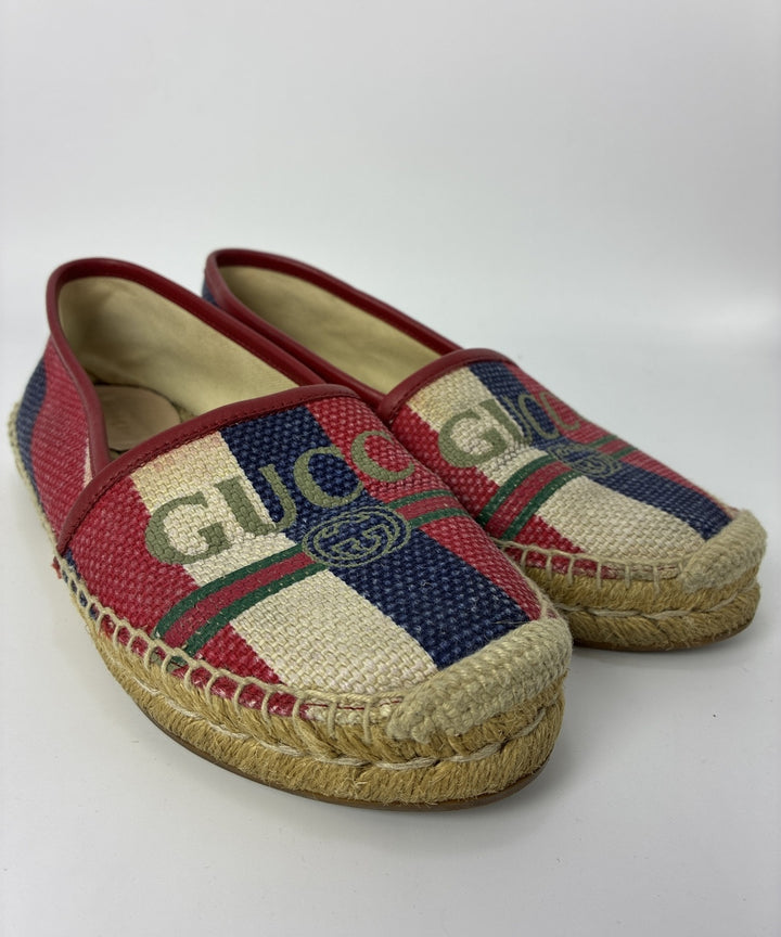 GUCCI รองเท้าพื้นเชือกสาน