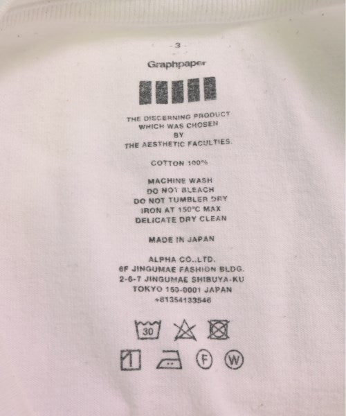 Graphpaper เสื้อยืด/เสื้อท็อปส์