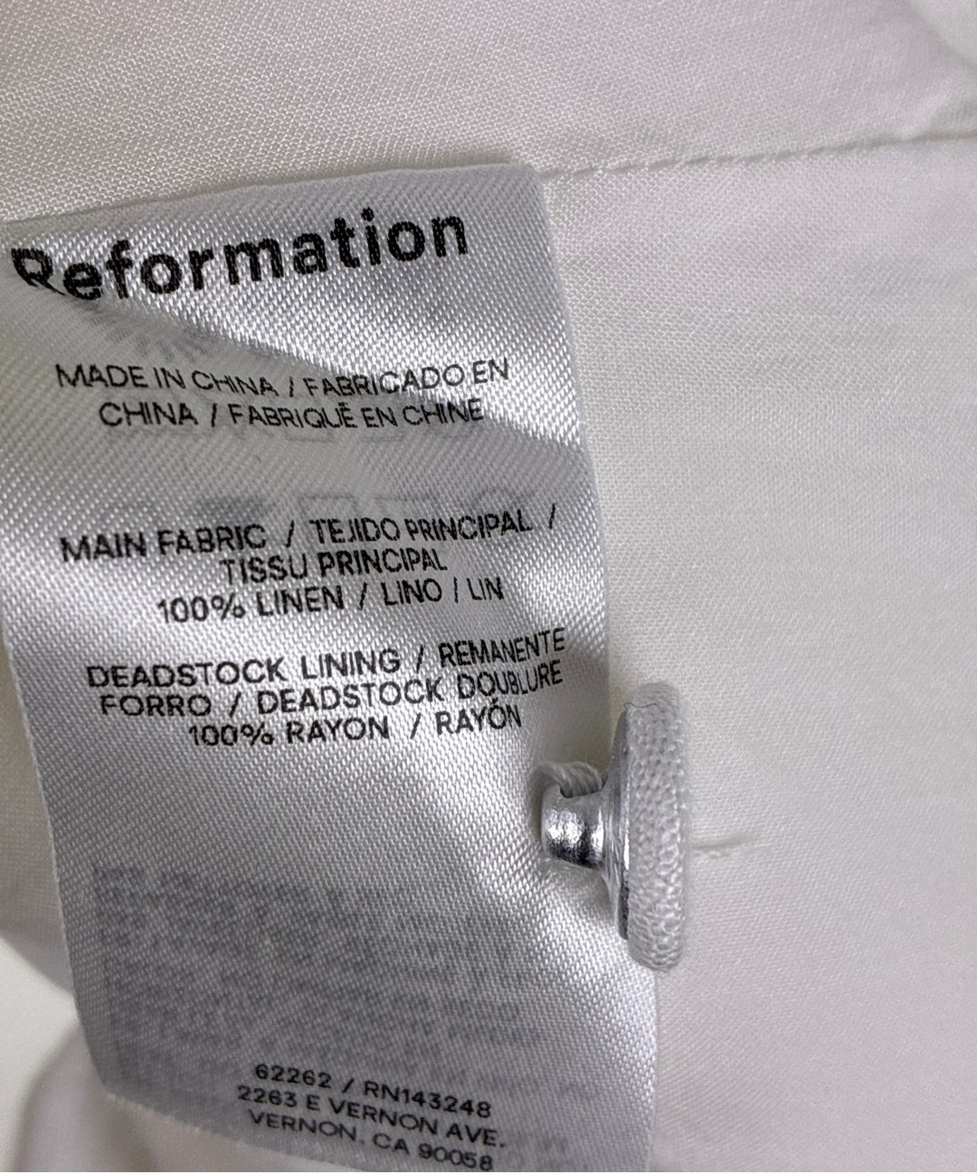 REFORMATION เสื้อสายเดี่ยว