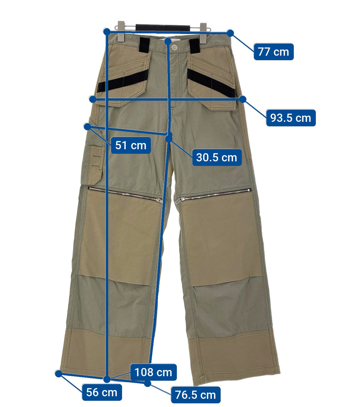 DION LEE กางเกงมีกระเป๋าข้างกางเกง2-4 กระเป๋า