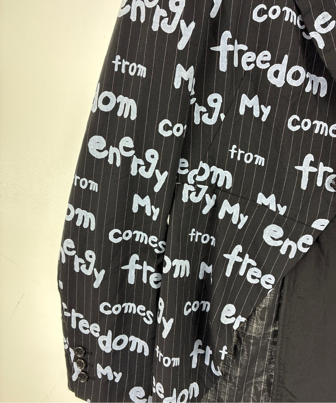 BLACK COMME des GARCONS แจ็คเก็ตลำลอง