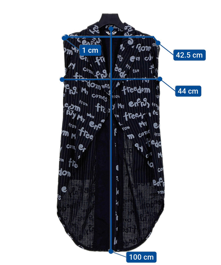 BLACK COMME des GARCONS แจ็คเก็ตลำลอง