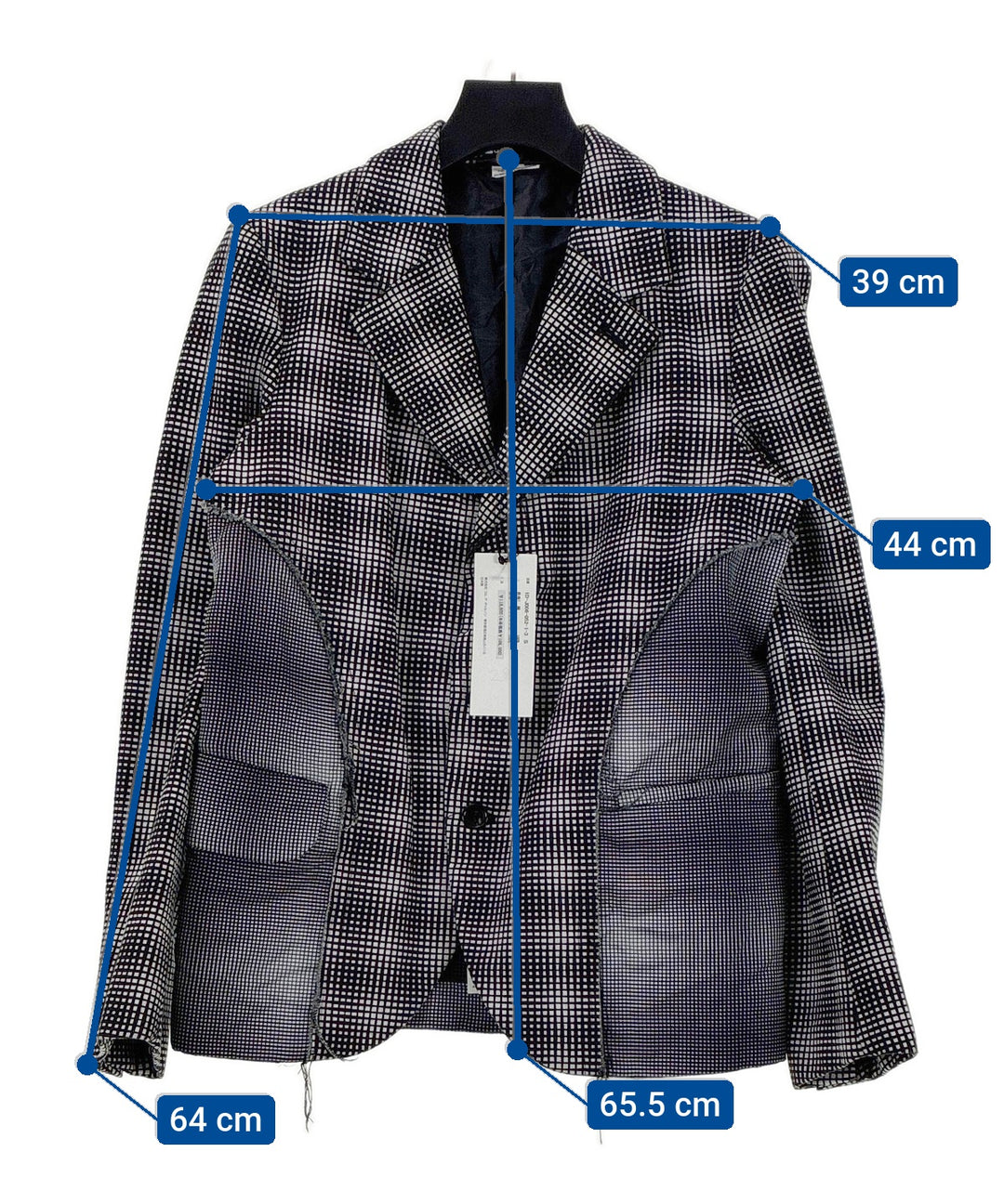 BLACK COMME des GARCONS แจ็คเก็ตลำลอง