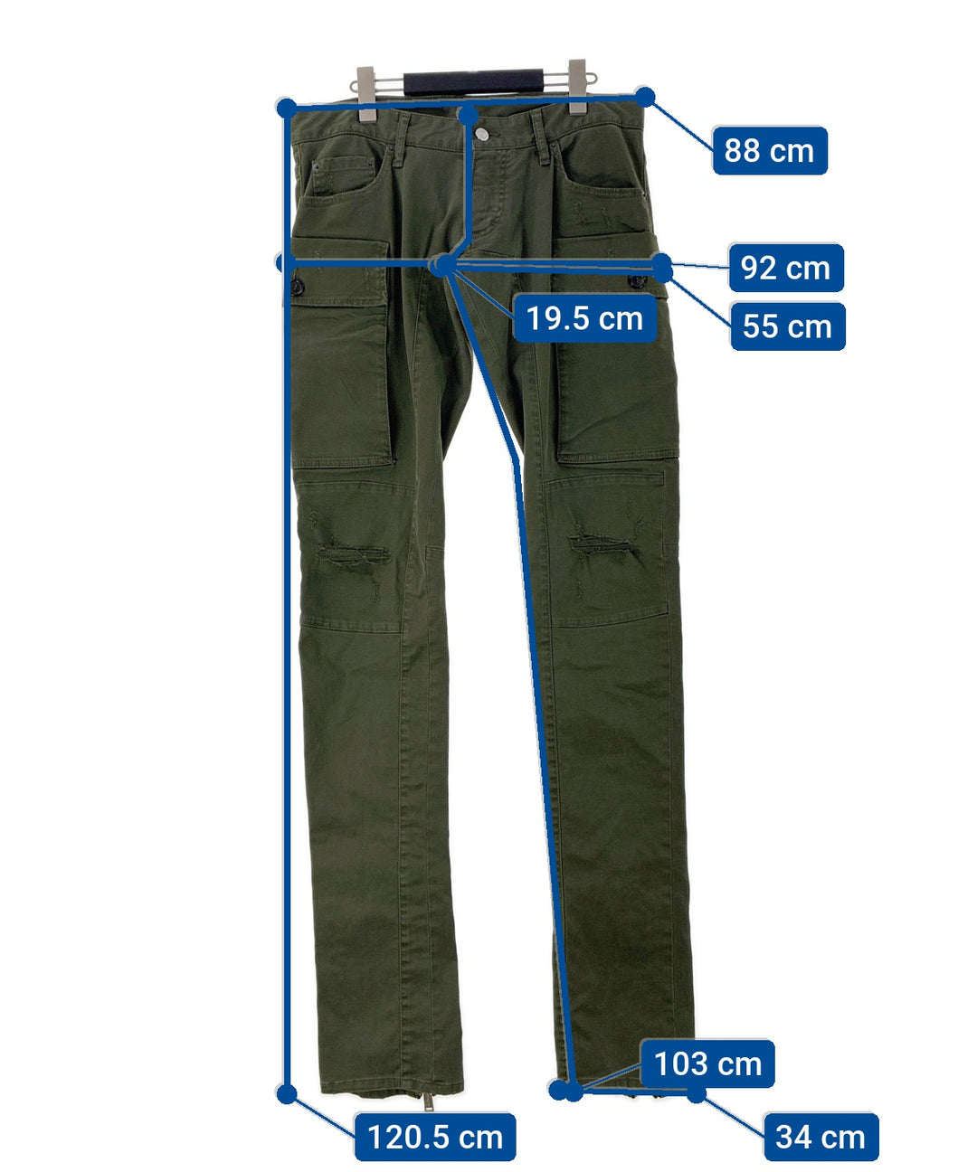 DSQUARED กางเกงมีกระเป๋าข้างกางเกง2-4 กระเป๋า