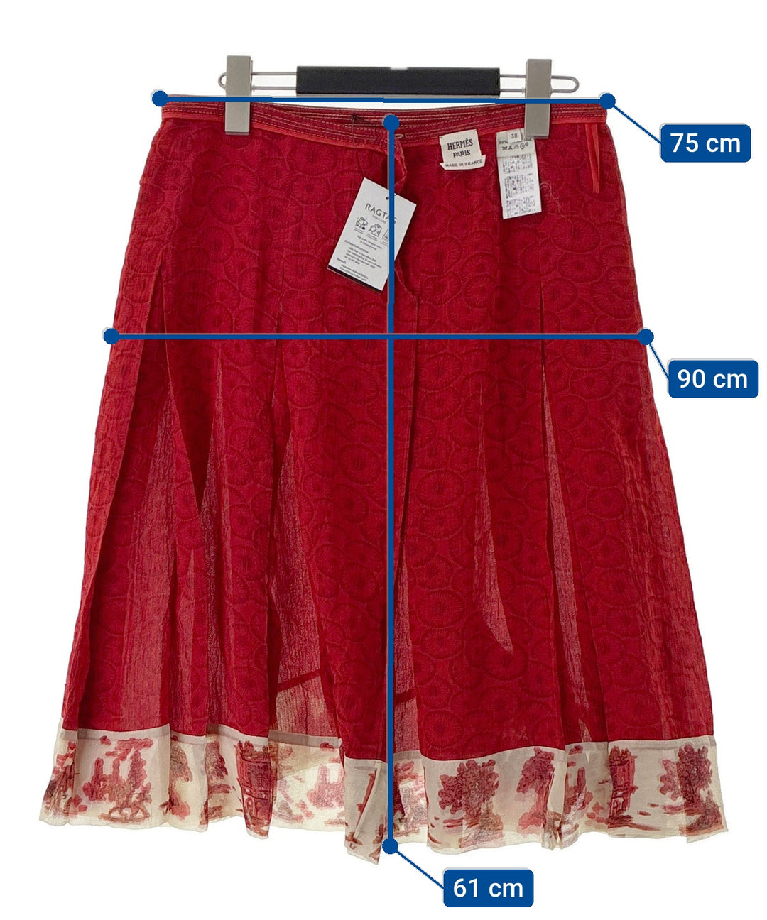 HERMES กระโปรงยาวถึงเข่า