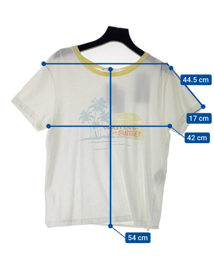 Saint Laurent Paris เสื้อยืด/เสื้อท็อปส์