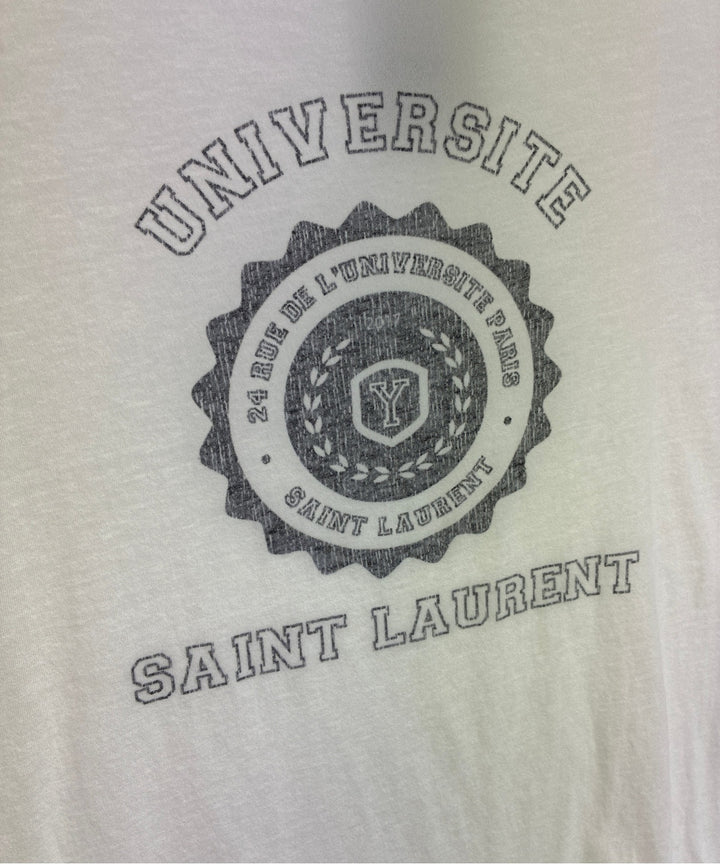 Saint Laurent Paris เสื้อยืด/เสื้อท็อปส์