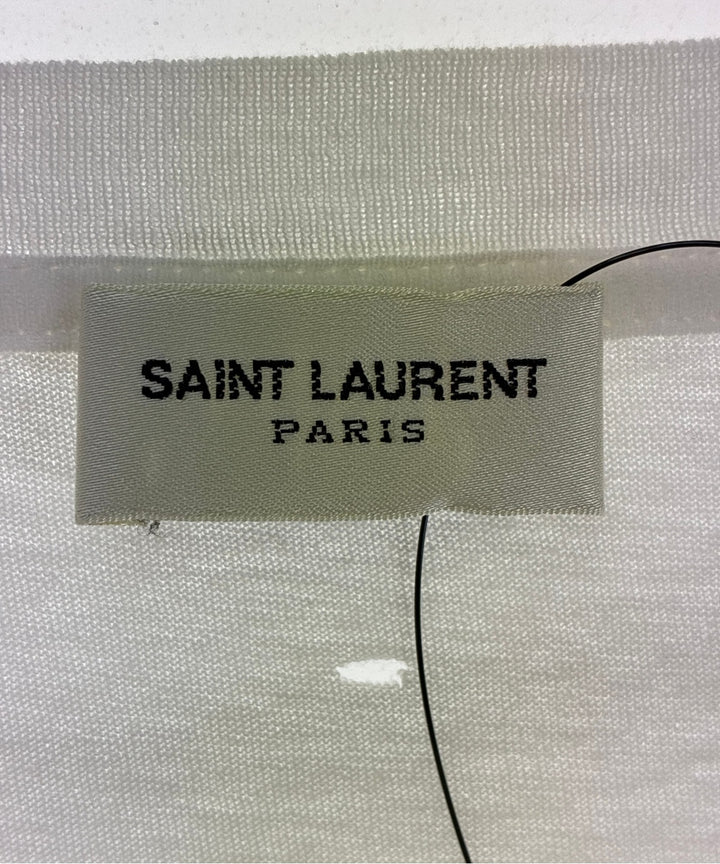 Saint Laurent Paris เสื้อยืด/เสื้อท็อปส์