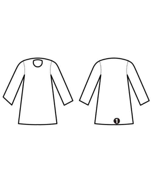 BENCH MARKING SHIRT เดรสที่เป็นเสื้อเชิ้ตตัวยาว