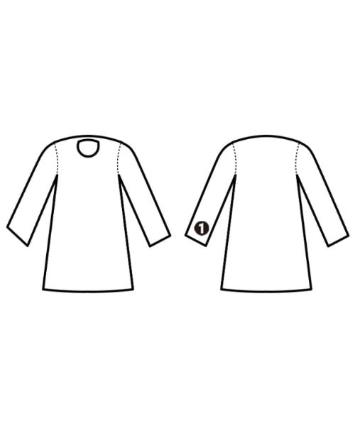 ITEMS URBAN RESEARCH เดรสที่เป็นเสื้อเชิ้ตตัวยาว