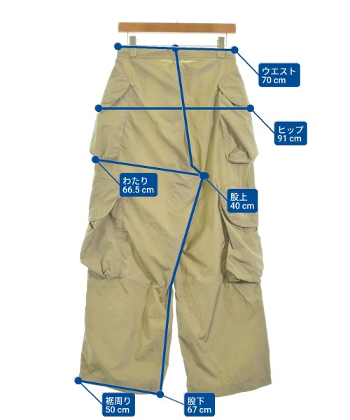 ENTIRE STUDIOS กางเกงมีกระเป๋าข้างกางเกง2-4 กระเป๋า