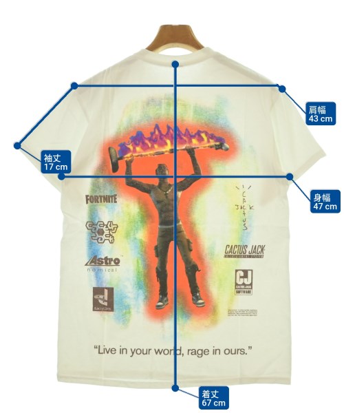 Cactus Jack เสื้อยืด/เสื้อท็อปส์