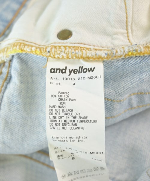and yellow ยีนส์