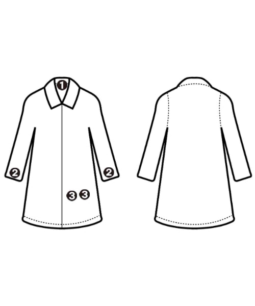 TISSU เสื้อคลุมคอปก Soutien