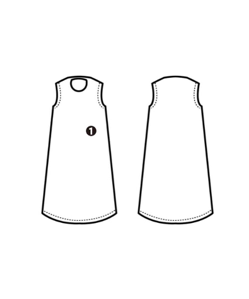 Cafune ชุดเอี๊ยม/เสื้อคลุมหลวมๆ/จั๊มสูท